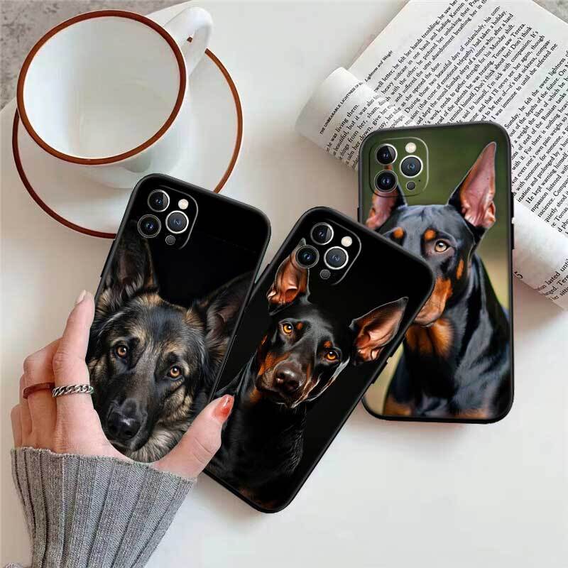 Rottweiler Doberman Guard Dog Phone Case for Redmi Note 12 12S 12C 13 13C 13R 14 14S 14R 14C 11A 13X A3 A3X A4 A5 Pro Max Plus