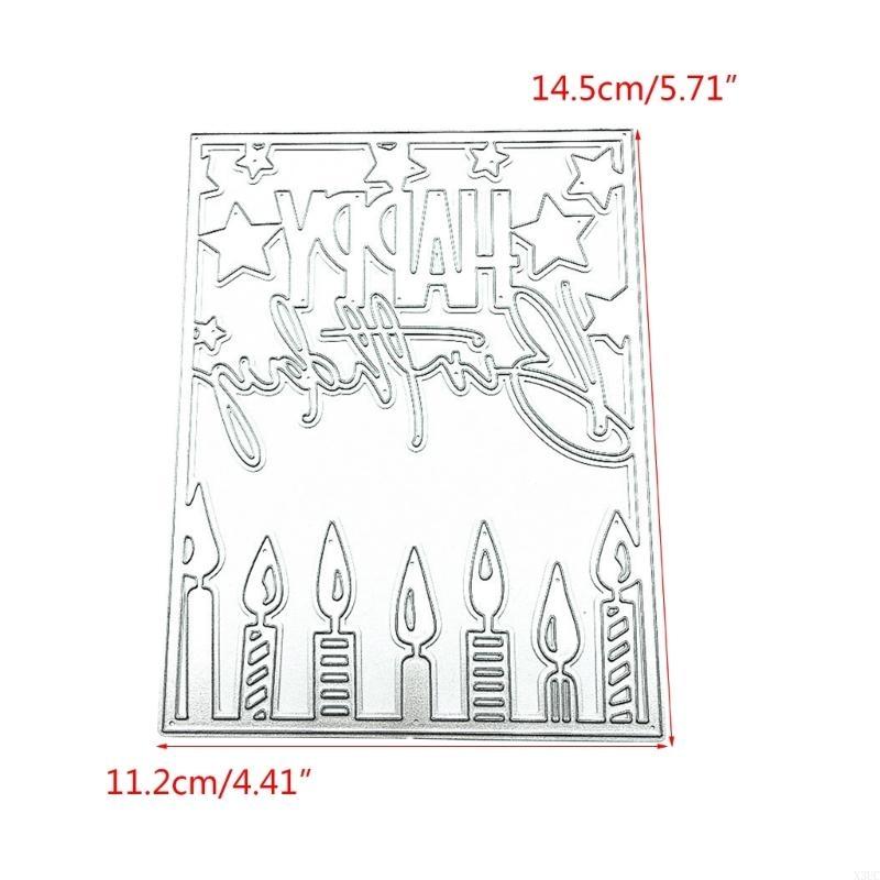 Birthday Metal Cutting Dies Card Embossing DIY Photo Album Template Mold X3UC