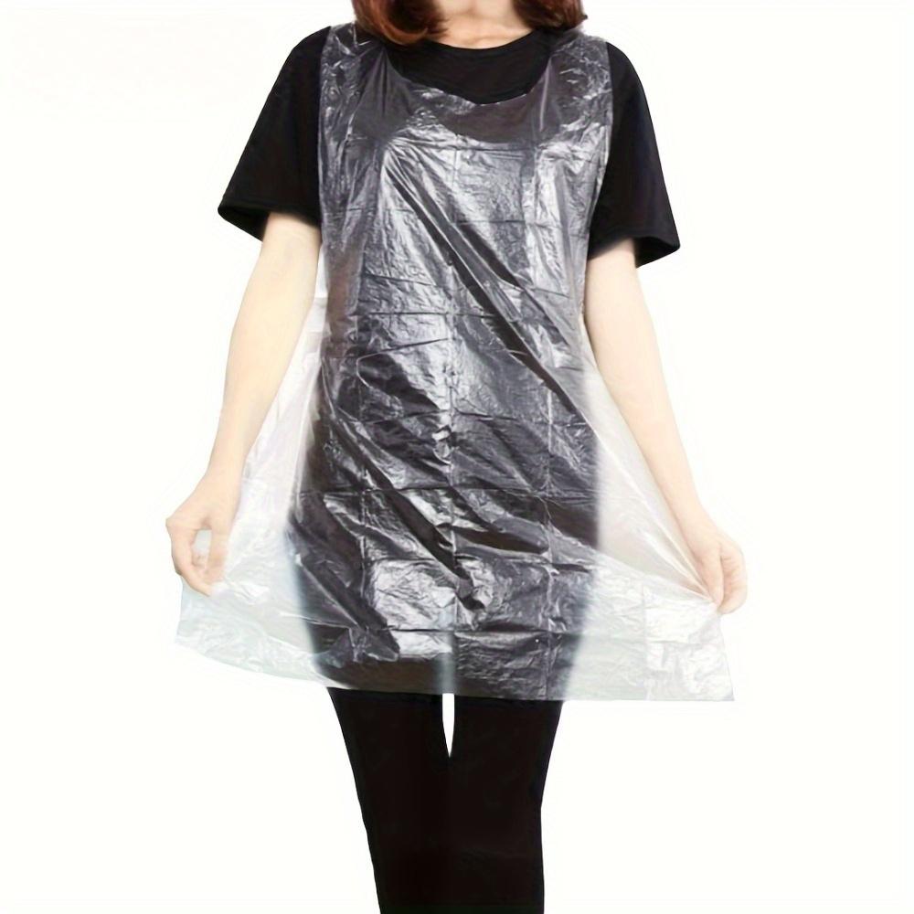 50/100pcs Disposable Plastic Aprons. For painting, cooking, chores & picnics.
