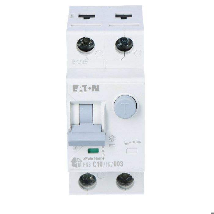 Disjoncteur combiné - EATON - HNB-C10/1N/003 - 6 kA - Type AC - 10 A