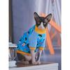 Sphynx Cat Sweatshirt Hairless Cat Clothes Fashion Cartoon Soft Cotton Coat Cartoon Printing Turtleneck T-Shirt Pet Products
