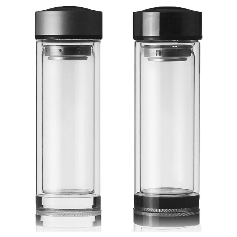 OLOEY Double-Layer Heat-Resistant Glass Mug with Filter