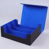 Fashion PU Leather Card Deck Box Flannel Collection Window Collection Box Game Card Organizer Children