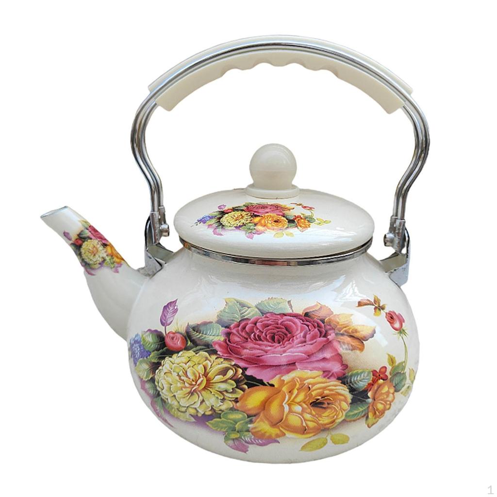 Eleganter Emaille-Teekessel, 5 l, für den Heim- und Bürogebrauch