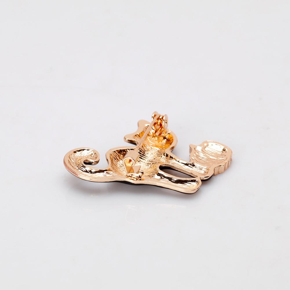 Women Halloween Cat Brooch Enamel Cat Wedding Banquet Brooch Pin Skirt Decoration