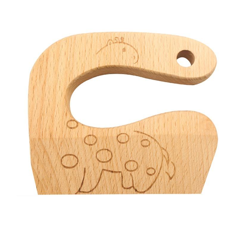 Wooden Kids Safe Cooking Knives Montessori Kitchen Toy Fruit Vegetable Cutter Chopper Educational Tools For Toddlers