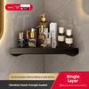 Wall Mount Corner Bathroom Shelving Unit With Antipunch Design For Toilet And Kitchen Storage