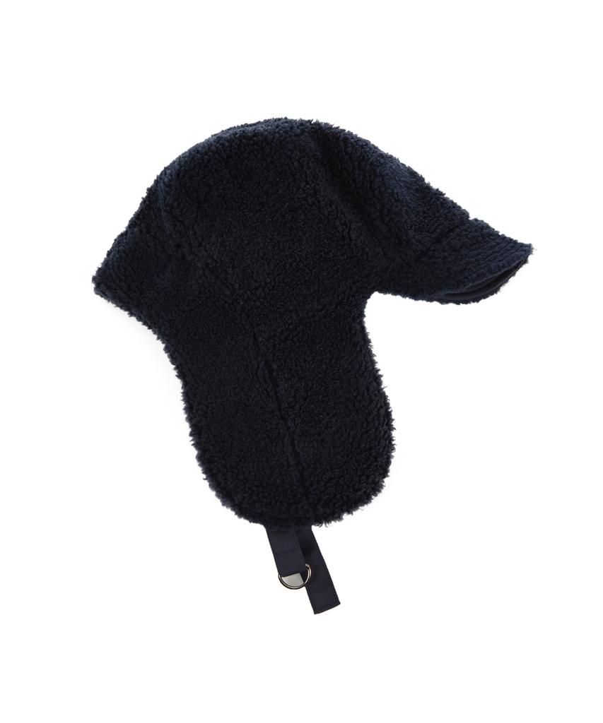 Bajal Studded Logo Oversized Trooper Hat Navy