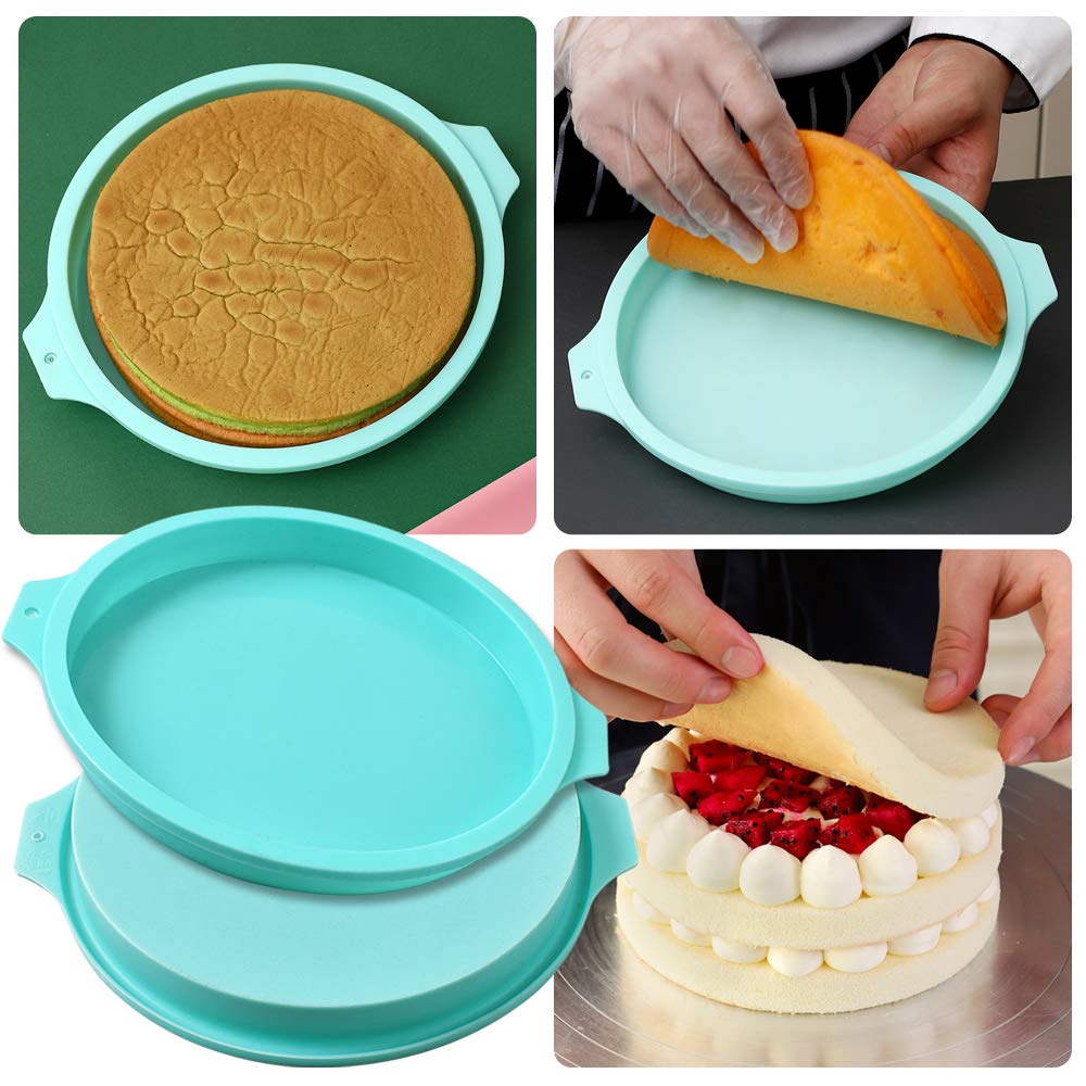 Round Silicone Layer Cake Mold Silicone Chocolate Mousse Cake Mould Layer Cake Round Mould DIY Dessert Cake Baking Tools