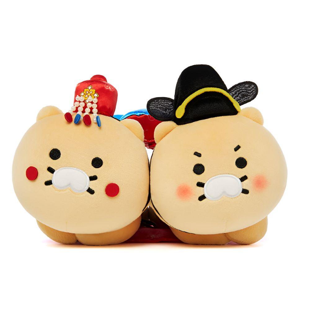 Kakao Friends Chunshik Hanbok Wedding Doll Set Korean Traditional Couple Gift Plush Figure Collection