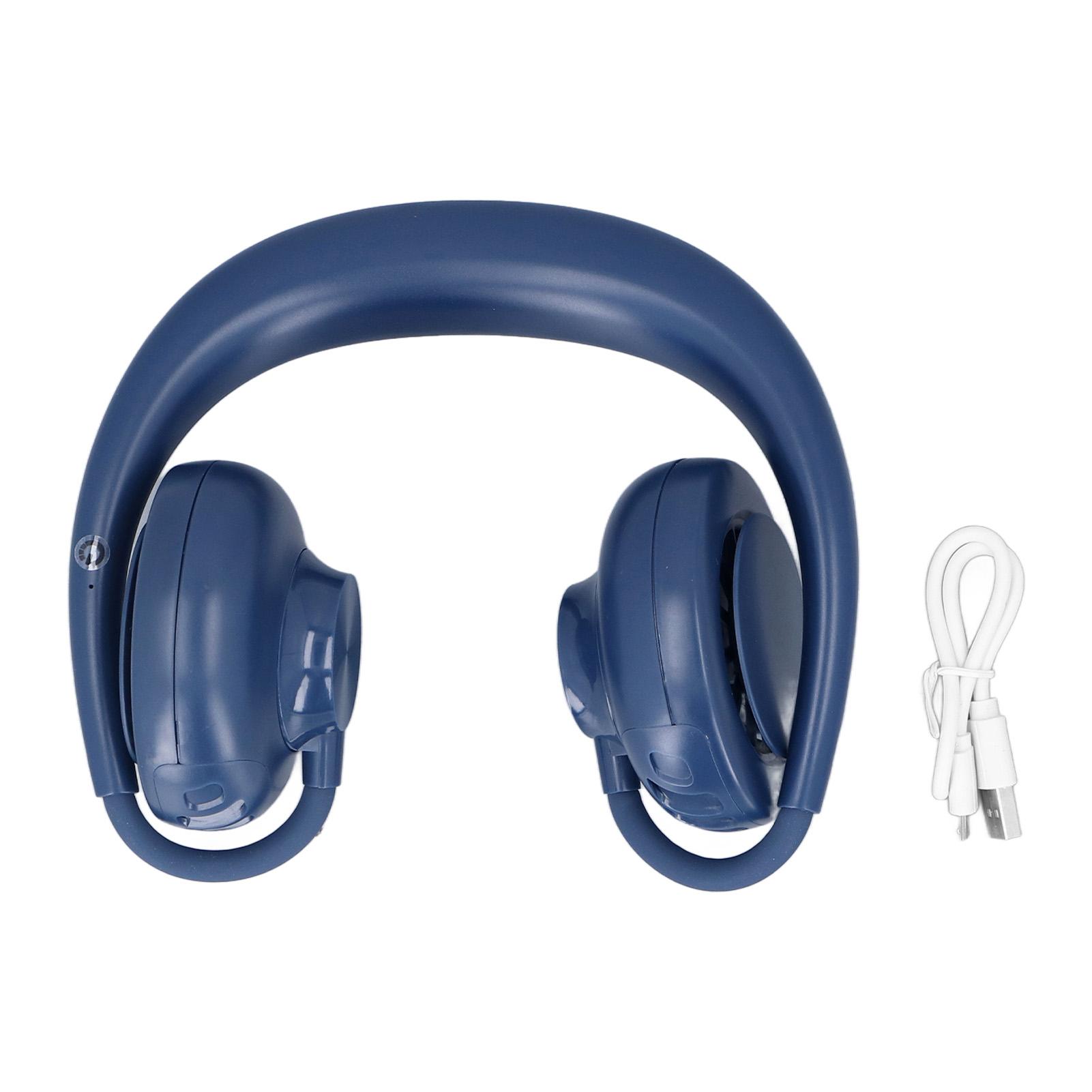 

Portable Neck Fan Hanging Fan Baldeless 3 Speeds USB Rechargeable with 1800mAh Battery