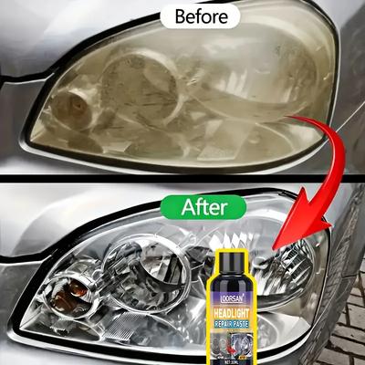Kit de reparación de faros de General Motors-pasta para reparación de faros, eliminador de arañazos y amarilleamiento, puede hacer que el faro del coche quede claro y brillante