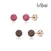 [LsSHOP] 14K Color Sphere Earrings (Gold Plated)_LJ5234BRE