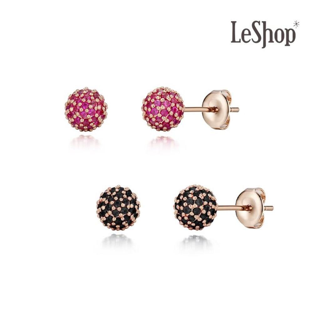 [LsSHOP] 14K Color Sphere Earrings (Gold Plated)_LJ5234BRE