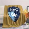 Le Havre Athletic Club Flannel Blanket, High Quality Comfortable for All Seasons, Home Decor, Warmth and Comfort