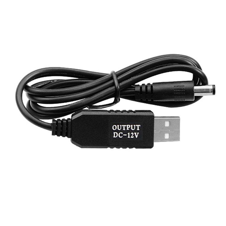 USB Booster Power Cord 5V To 12.6V PVC Jacket Pure Copper Material Connection Route Uninterrupted DC5521 Boosted