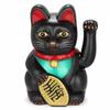 Medium Golden Fortune Cat Ornament: Waving Hand Beckoning Cat for Good Luck and Prosperity