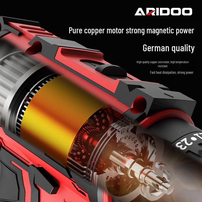 Araidun 12V Cordless Brushless Impact Drill & Screwdriver CN Plug (adapter Included)