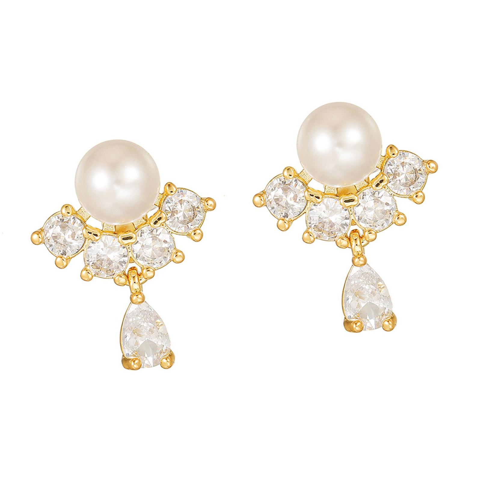 

Coppers Zircons Pearls Waterdrops Ear Hook Adornment Headphone Diamonding Buckles For FreeClip 1 2 Decoration срібний