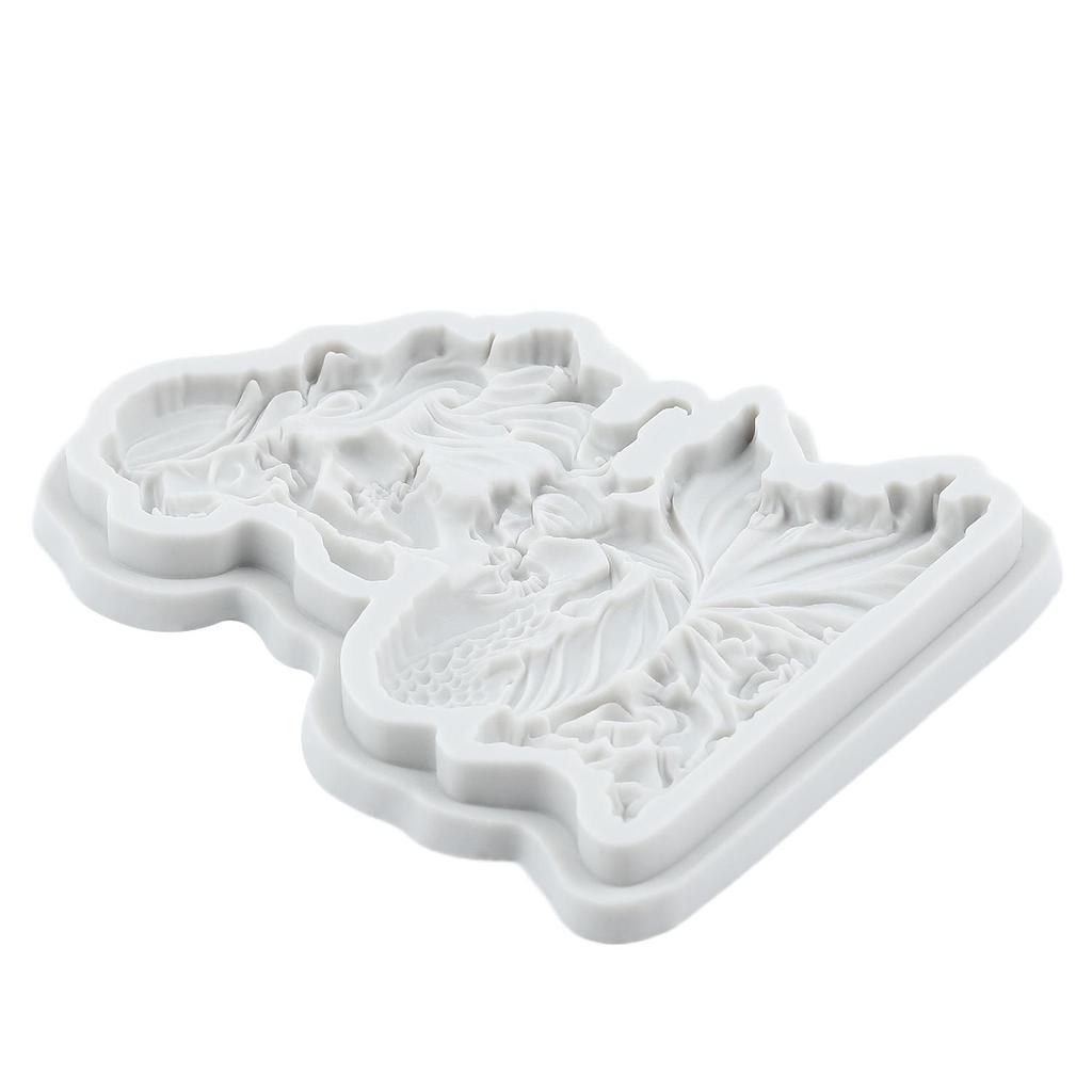 Silikonová forma mořská panna Formy na fondán mořská panna Nástroje na zdobení dortů Toppery na cupcaky Cukroví Cukrářství Gumpasta Polymerová hlína