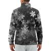 Men's Loose Casual 1/4 Zip Sweatshirt Fashion Printed Long Sleeve Top With Pockets