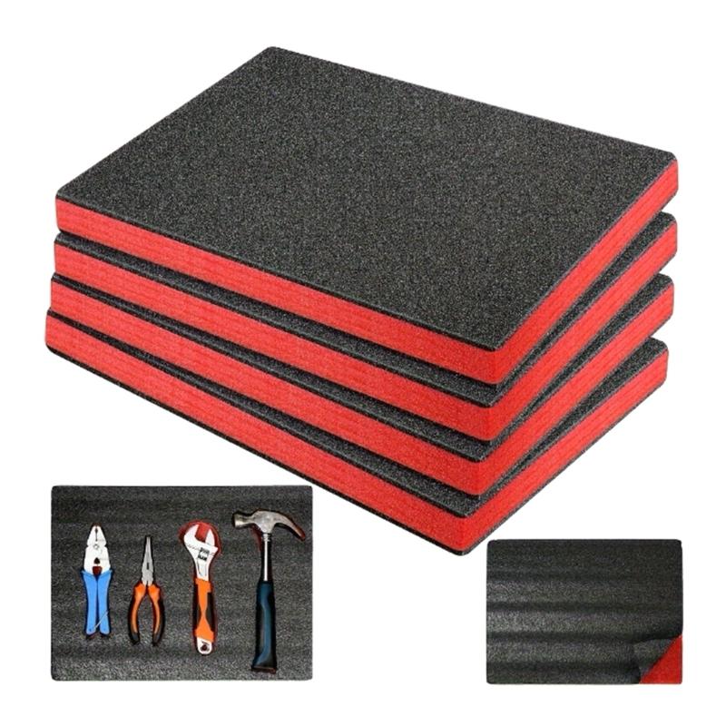Durability Tool Case Foam Inserts Lightweight EPE Materials Shockproof Storage Solution 4Pack Foam Pad Storage Solution
