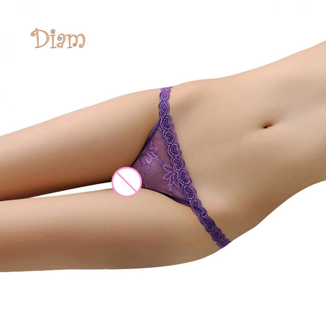 

Женские сексуальные кружевные трусики- стринги One Size фиолетовый