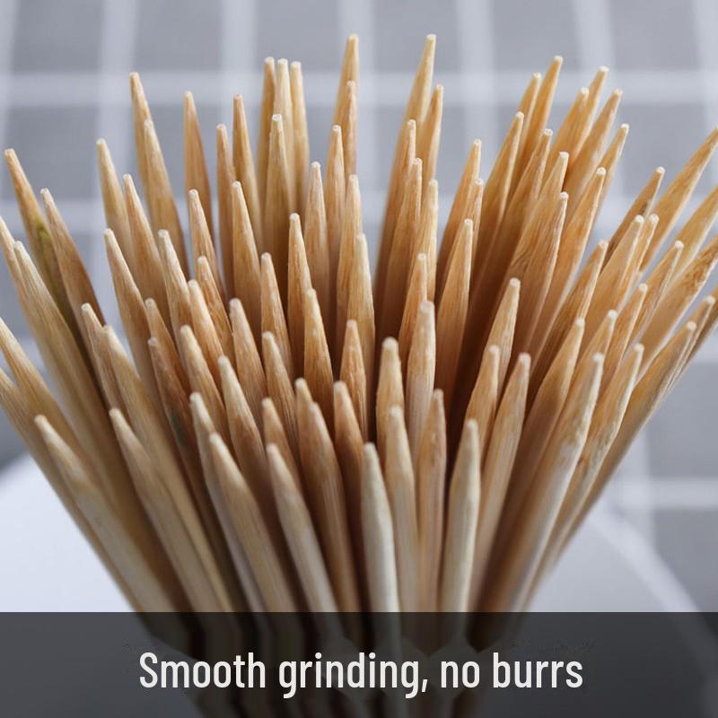 Fangcaodi 25cm Disposable Bamboo Skewers for Barbecue and Lamb
