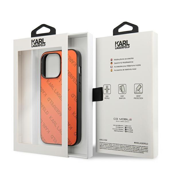 Karl Lagerfeld Klhcp13Xptlo Iphone 13Pro Max 6,7 Hardcase Pomarańczowy/Orange Perforated Allover