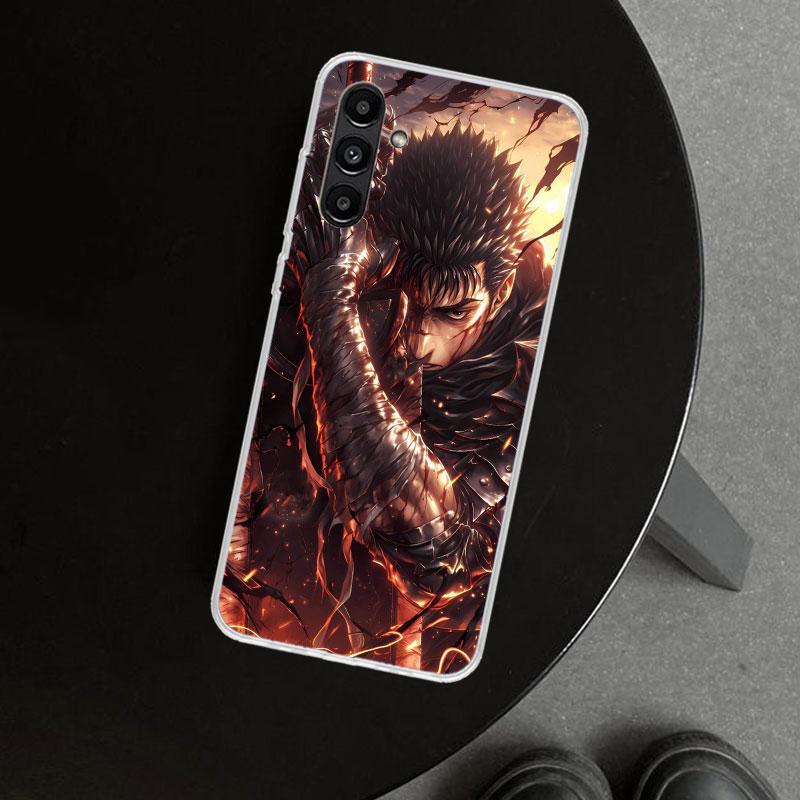 Guts B-Berserks Anime Phone Case Cover for Samsung Galaxy A17 A16 A26 A36 A56 A57 A37 A15 A25 A35 A55 A14 A24 A34 A54 A13 A23 A3