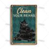 Mfoever  Artisian Funny Pet Retro Metal Sign Salem Sanctuary Cat Vintage Decorative Tin Plate Bar Pub Club Home Man Cave Wall Decor