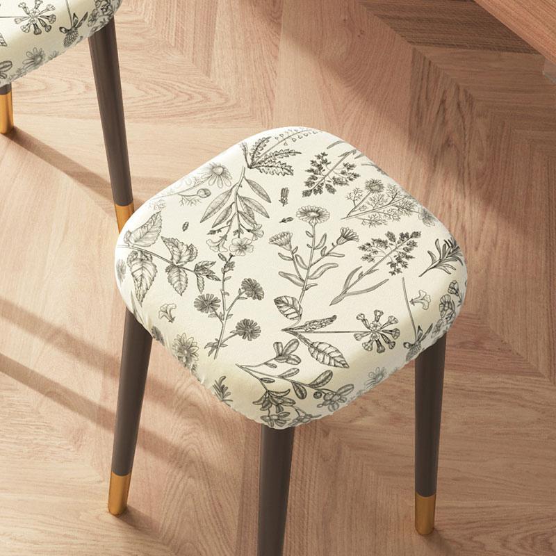 

Pastoral Style Square/ Round Stool Cover Universal Dust-proof Thicken Chair Seat Cover Small Round Stool Protective Cover 25-35cm