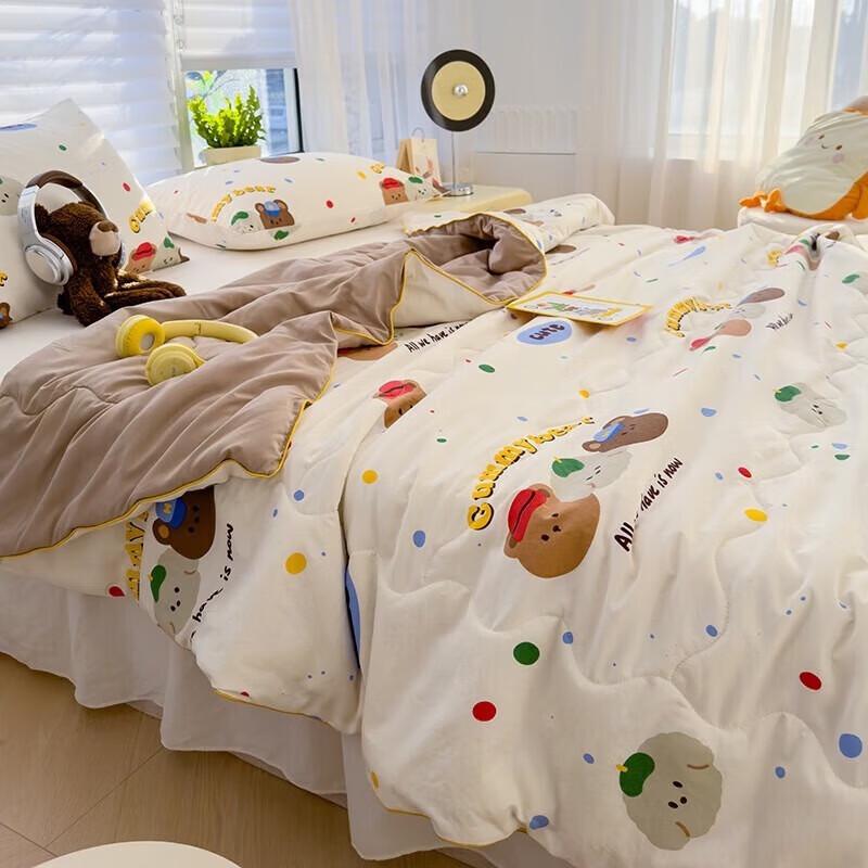 Nanjiren Vintage Bear Double Gauze Summer Quilt