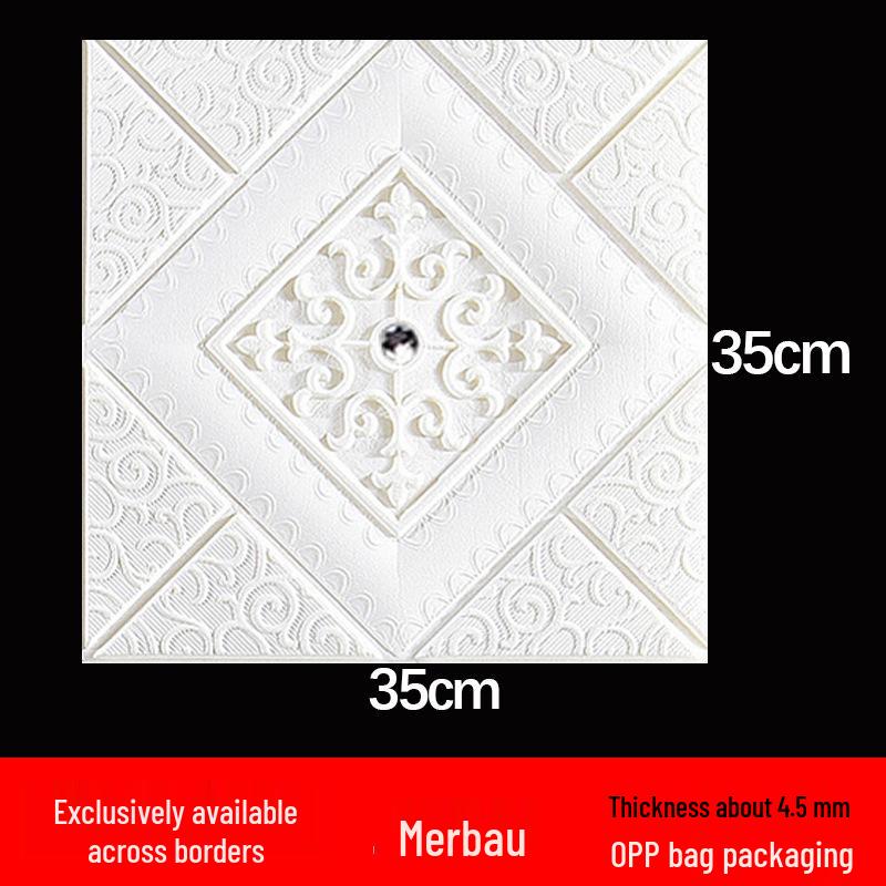 Wasserdichte selbstklebende Schaumstoff-Sticker für Decke & Wand - Feuchtigkeitsbeständige Dekorations-Tapete