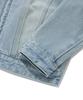 Covernat Woman Women'S Zip-Up Biker Denim Jacket Blue