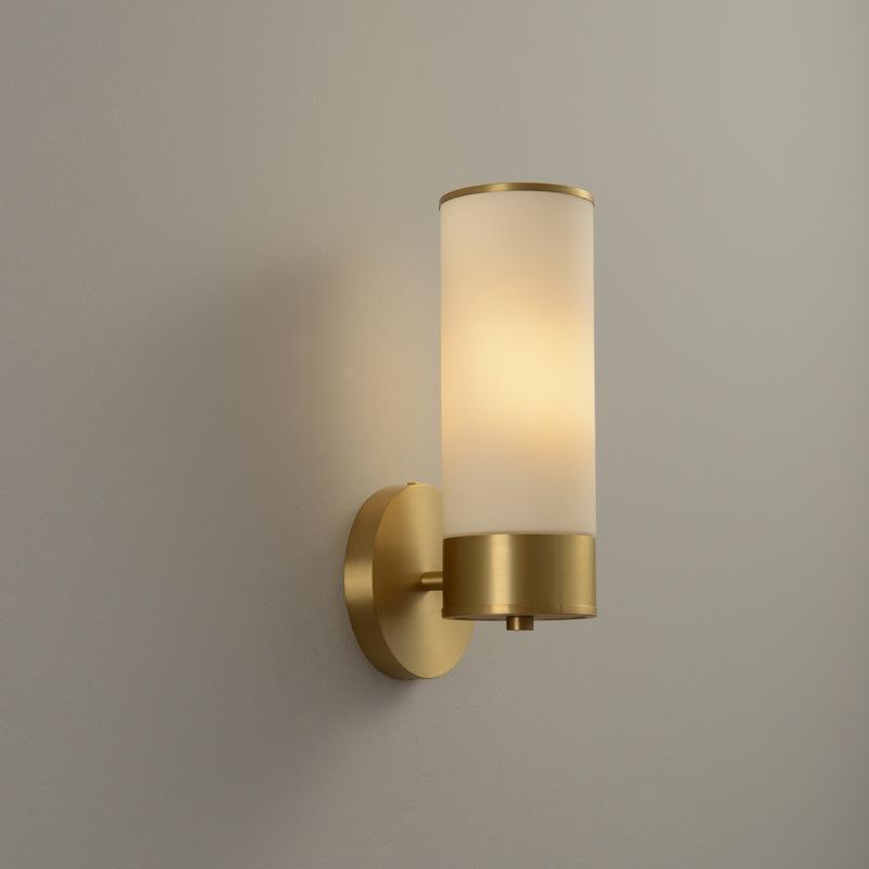 Nordic Luxury All-Copper Wall Lamp for Hotel, Clubhouse, Study, Showroom, and Bedroom.