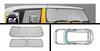 Genuine Toyota FJ Cruiser Dealer Option Front Sunshade with Storage Case (GSJ15W)
