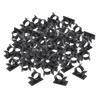 100 Pieces Cord Holder Organizer Punch Bases Mount for Home Office , Black, 13mm-16mm