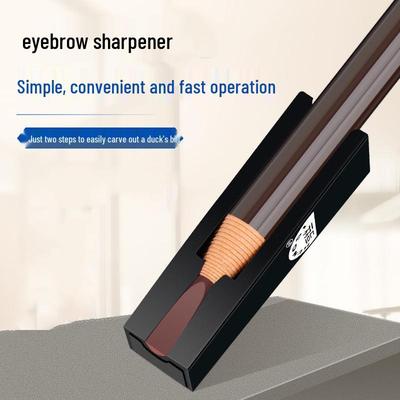 Durable Pull-String Eyebrow Pencil Sharpener with Auxiliary Base for Quick and Easy Use