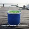 Collapsible Camping Bucket Lightweight Oxford Cloth Water Container Portable Folding Bucket for Fishing and Outdoor Use