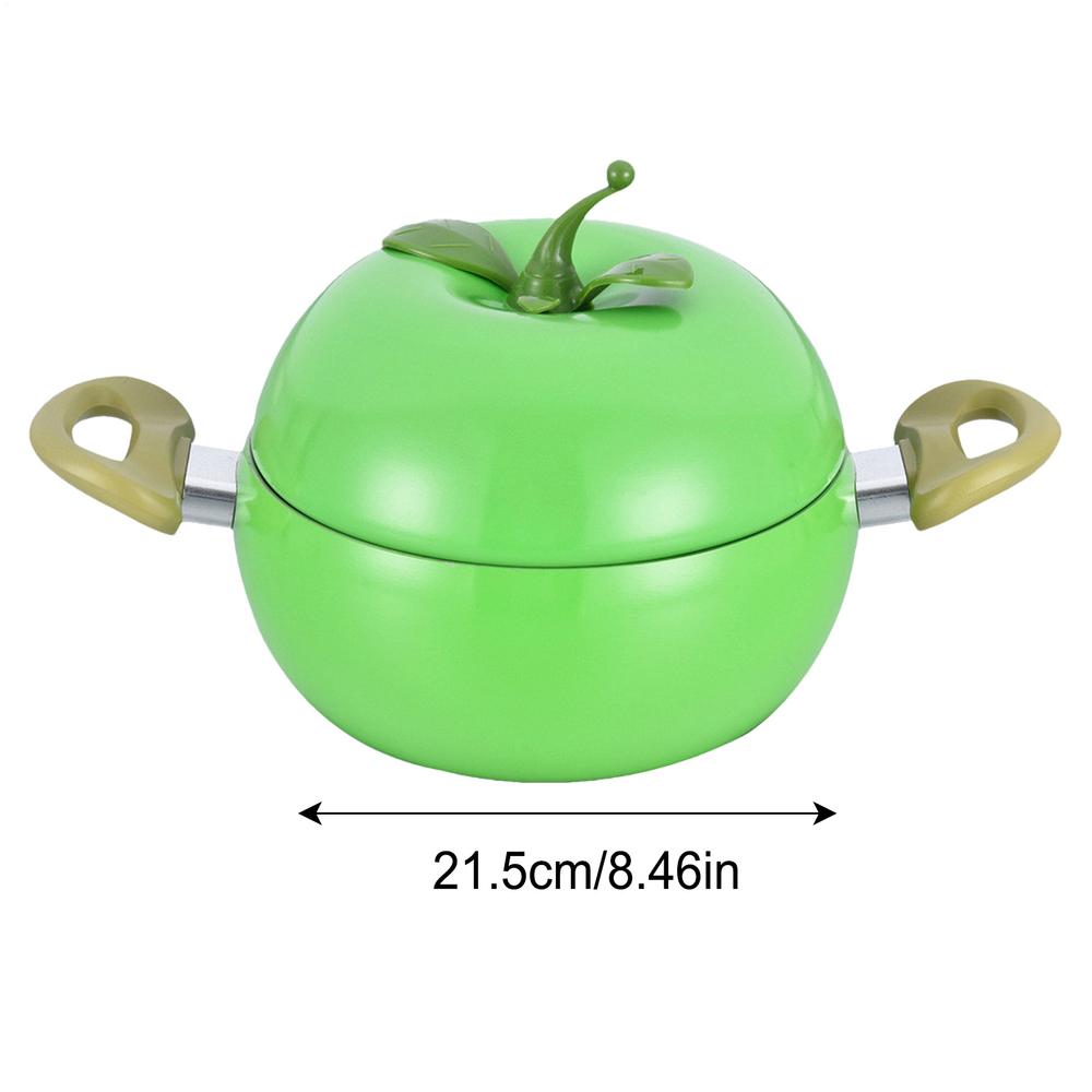1pcs Non-stick Soup Pot Aluminum Eggplant Tomato Apples Pear Avocado Dessert Saucepan Frying Pan Multi-Use Kitchen Supplies