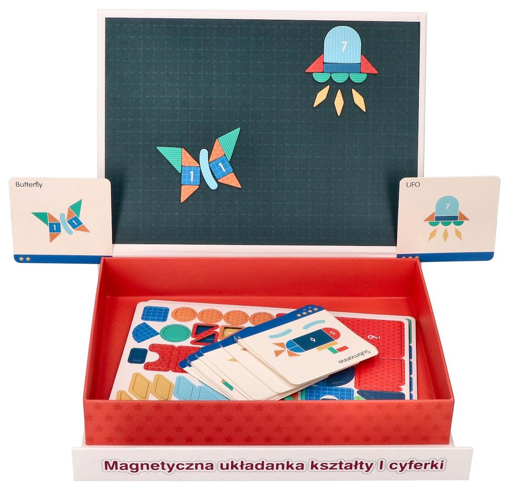 Tablica Układanka Magnetyczna - Kształty I Cyfry