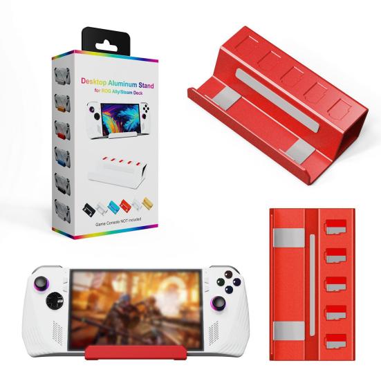 Game Console Bracket Anti-Slip 5 Card Aluminum Alloy Slots Handheld Game Console Desktop
