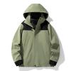 Men's winter new mountaineering couple men's and women's contrast hooded warm white duck down jacket versatile jacket