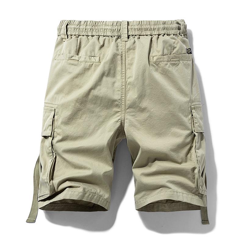 JAYSCE Men's Summer Shibuya Style Loose Fitting Work Shorts Amikaji Outdoor Multi Pocket Cargo Pants Oversized Classic Short