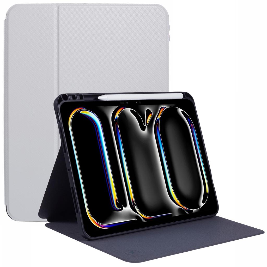 X-LEVEL For iPad Air 13 (2025)/(2024) Case Carbon Fiber Texture Leather Tablet Cover with Stand Pen Holder