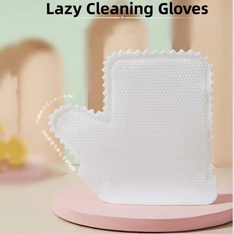 10/30pcs Non-woven Dust Cleaning Gloves Reusable Fish Scale Cleaning Duster Gloves Household Kitchen Cleaning Tool