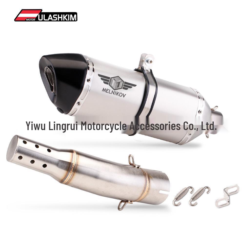 Stainless Steel Mid-Pipe for CFMoto NK400 Motorcycle Exhaust Modification