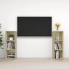 TV Stands 2 Pcs Sonoma Oak 107x35x37 Cm Engineered Wood