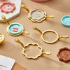 2/1pcs Wax Seal Stamp Molds Fixer Love Round Flower Shape DIY Tools Invitation Greeting Card Wedding Seals for 2.5cm Seal Stamp